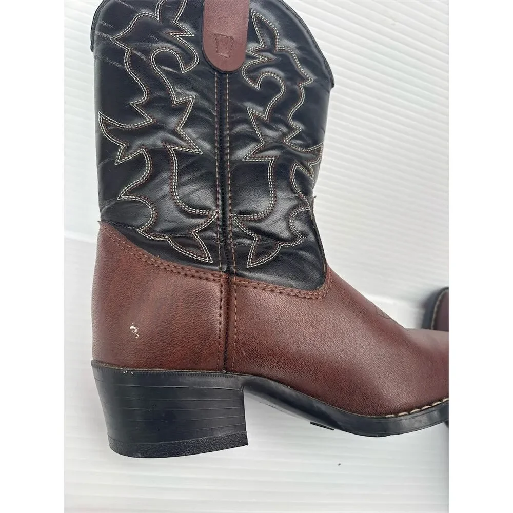 Laredo Express‎ Rider Cowboy Boots Unisex Size 4 Multicolor Western